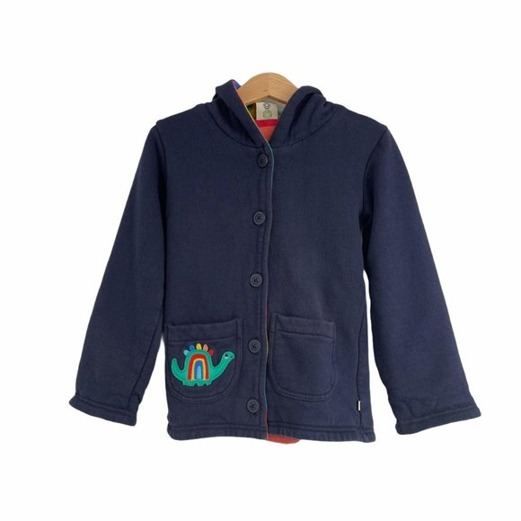 Frugi dino spikes rainbow jacket 4-5 years - Picture 5 of 5